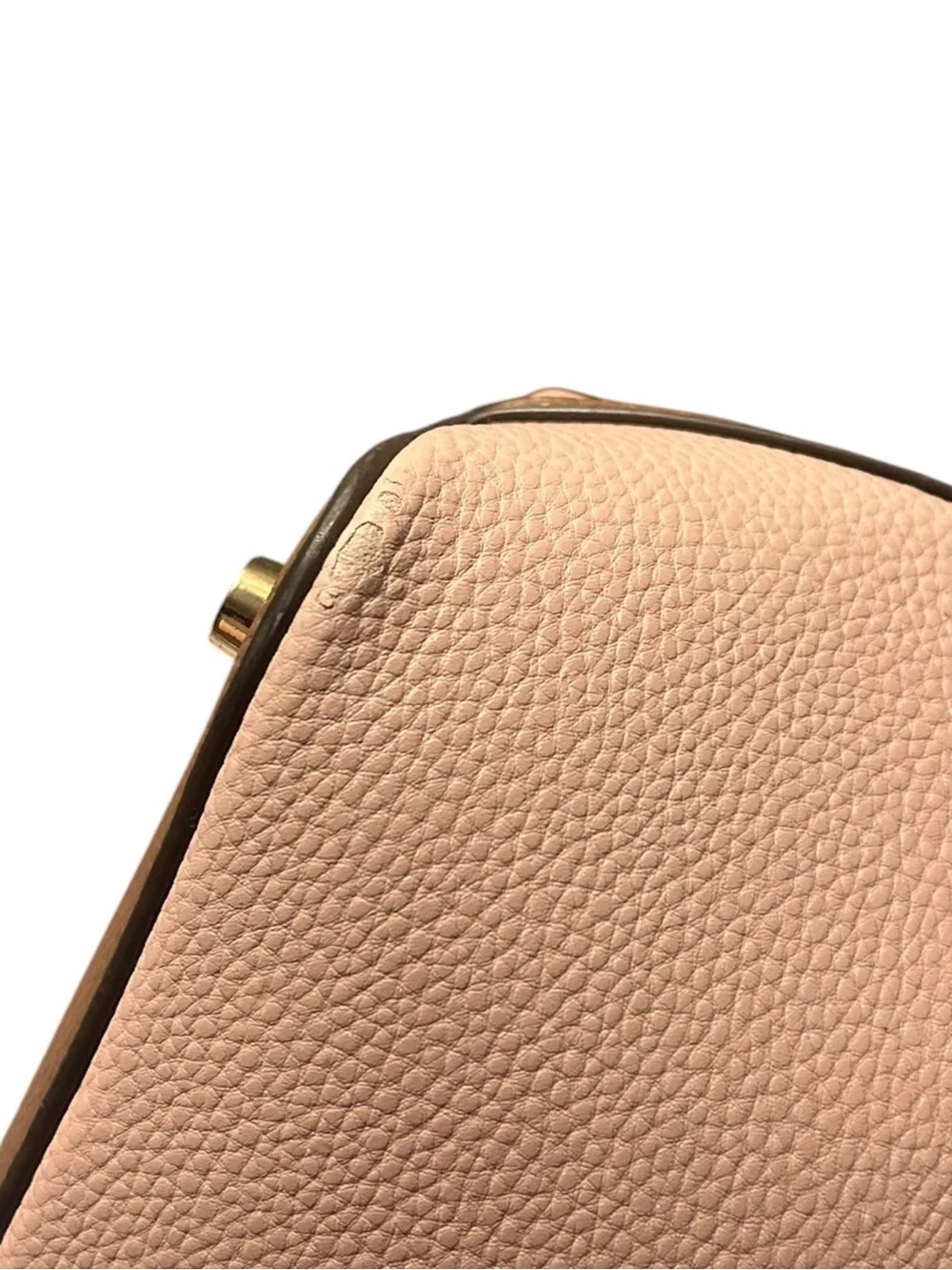 EUC Anne Klein Blush Pink Pebbled Leather Satchel with Matching Wallet